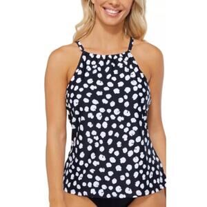 Island Escape Cali Adjustable Underwire Tankini Top 10 NWT